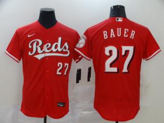 Nike Cincinnati Reds 27 Trevor Bauer Flexbase Baseball Jersey Red