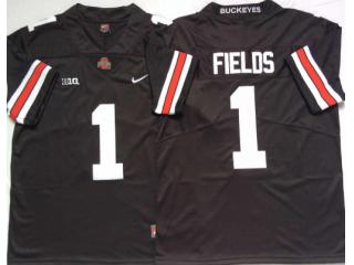 Ohio State 1 Justin Fields Limited College Football Jersey Black