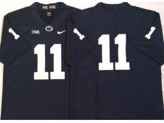 Penn State Nittany Lions 11 NO Name Limited Football Jersey Navy Blue
