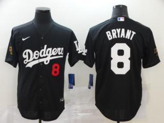 Nike Los Angeles Dodgers 8 Kobe Bryant  Baseball Jersey Black Fan