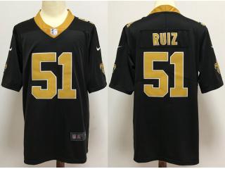 New Orleans Saints 51 Cesar Ruiz Football Jersey Legend Black
