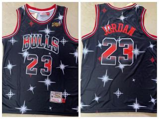 Chicago Bulls 23 Michael Jordan Basketball Jersey Black Star version