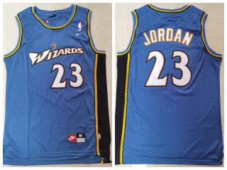 Washington Wizards 23 Michael Jordan Basketball Jersey Blue Retro