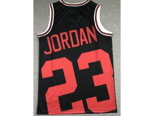 Chicago Bulls 23 Michael Jordan Basketball Jersey Black M & N bigface printing