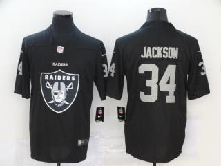 Oakland Raiders 34 Bo Jackson Football Jersey Legend Black Team logo fashion