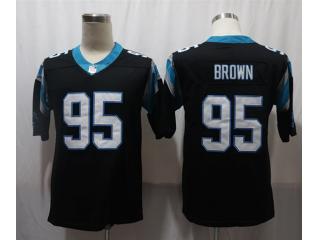 Carolina Panthers 95 Derrick Brown Football Jersey Legend Black