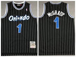 Orlando Magic 1 Tracy McGrady Basketball Jersey Black Retro