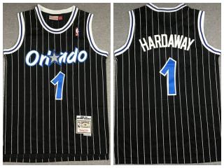 Orlando Magic 1 Penny Hardaway Basketball Jersey Black Retro