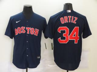 Nike Boston Red Sox 34 David Ortiz Baseball Jersey Blue Fan