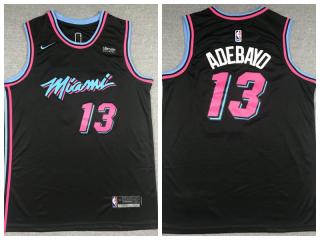 Nike Miami Heat 13 Bam Adebayo Basketball Jersey Black