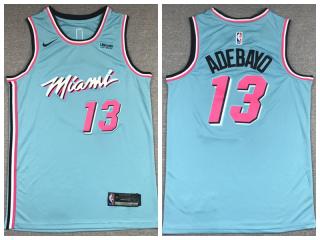 Nike Miami Heat 13 Bam Adebayo Basketball Jersey Blue
