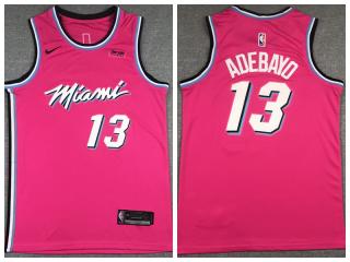 Nike Miami Heat 13 Bam Adebayo Basketball Jersey Red