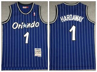 Orlando Magic 1 Penny Hardaway Basketball Jersey Blue  Retro