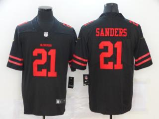 San Francisco 49ers 21 Deion Sanders Football Jersey Legend Black