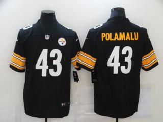 Pittsburgh Steelers 43 Troy Polamalu Football Jersey Legend Black