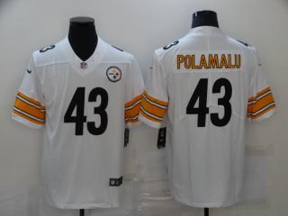 Pittsburgh Steelers 43 Troy Polamalu Football Jersey Legend White