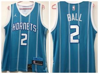 Nike New Orleans Hornets 2 Lamelo Ball Basketball Jersey Green