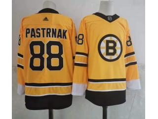 Adidas Boston Bruins 88 David Pastrnak Ice Hockey Jersey Yellow