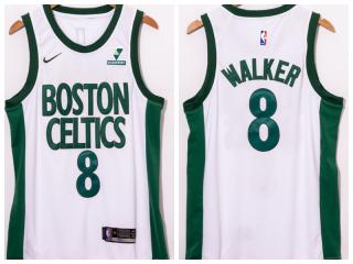 Nike Boston Celtics 8 Kemba Walker Basketball Jersey White City Edition