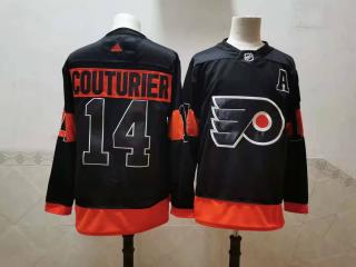 Adidas Philadelphia Flyers 14 Sean Couturier Ice Hockey Jersey Black