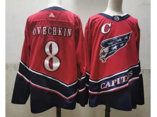 Adidas Washington Capitals 8 Alex Ovechkin Ice Hockey Jersey Red