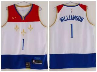 New Orleans Pelicans 1 Winning Williamson Basketball Jersey White City version