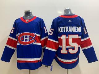 Adidas Montreal Canadiens 15 Jesperi Kotkaniemi Ice Hockey Jersey Blue