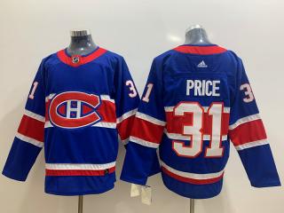 Adidas Montreal Canadiens 31 Carey Price Ice Hockey Jersey Blue