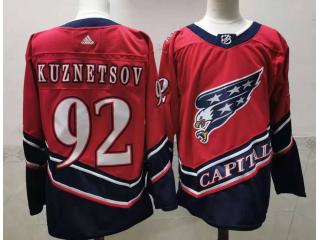 Adidas Washington Capitals 92 Evgeny Kuznetsov Ice Hockey Jersey Red