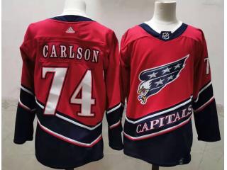 Adidas Washington Capitals 74 John Carlson Ice Hockey Jersey Red
