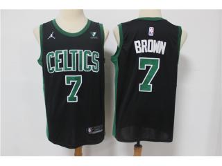 Jordan Boston Celtics 7 Jaylen Brown Basketball Jersey Black