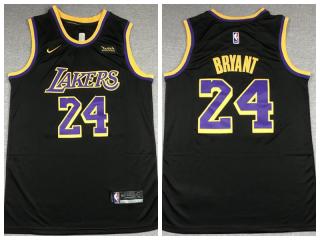 Nike Los Angeles Lakers 24 Kobe Bryant  Basketball Jersey Black Award Edition