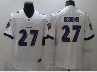 Baltimore Ravens 27 J.K. Dobbins Football Jersey Limited White