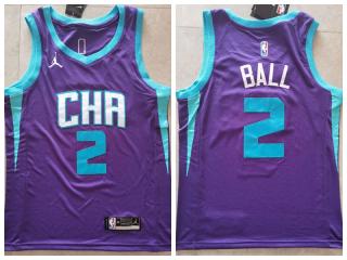 Nike New Orleans Hornets 2 Lamelo Ball Basketball Jersey purple