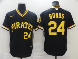 Nike Pittsburgh Pirates 24 Barry Bonds Baseball Jersey Black