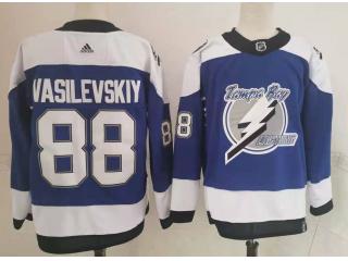 Adidas Tampa Bay Lightning 88 Andrei Vasilevskiy Ice Hockey Jersey Blue