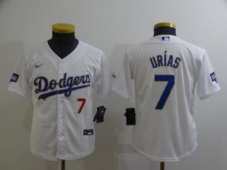 Youth Nike Los Angeles Dodgers 7 Julio Urias Baseball Jersey White