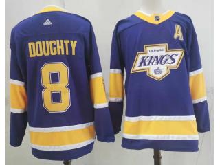 Adidas Los Angeles Kings 8 Drew Doughty Ice Hockey Jersey Purple