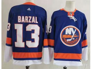 Adidas Classic New York Islanders 13 Mathew Barzal Ice Hockey Jersey Blue