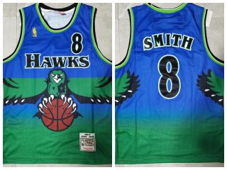 Nike Atlanta Hawks 8 Josh Smith Basketball Jersey Green Retro Eagle