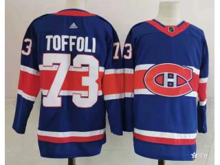 Adidas Montreal Canadiens 73 Tyler Toffoli Ice Hockey Jersey Blue