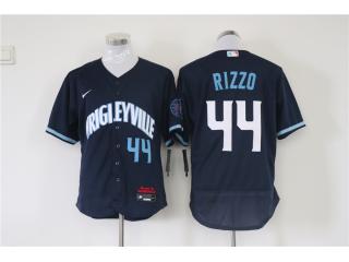 Nike Chicago Cubs 44 Anthony Rizzo Flexbase Baseball Jersey navy Blue City Edition