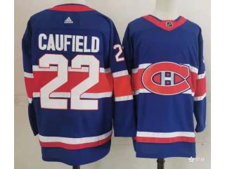 Adidas Montreal Canadiens 22 Cole Caufield Ice Hockey Jersey Blue