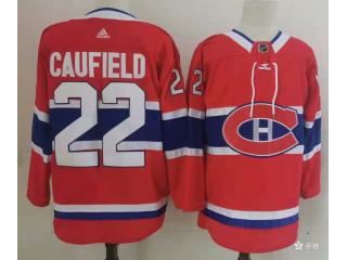 Adidas Montreal Canadiens 22 Cole Caufield Ice Hockey Jersey Red