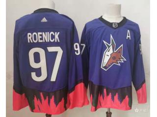 Adidas Arizona Coyotes 97 Jeremy Roenick Ice Hockey Jersey Purple