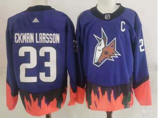 Adidas Arizona Coyotes 23 Oliver Ekman-Larsson Ice Hockey Jersey Purple