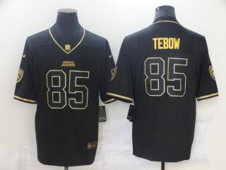 Jacksonville Jaguars 85 Tim Tebow Football Jersey Legendary Black gold