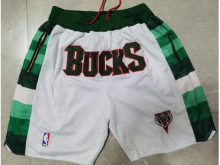 Milwaukee Bucks white pocket pants