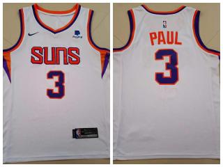 Nike Feinikesi suns 3 Chris Paul Basketball Jersey White