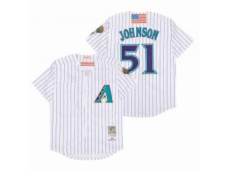 Arizona Diamondbacks 51 Randy Johnson Baseball Jersey White